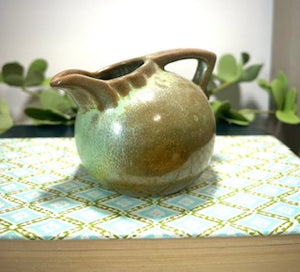 Vintage Frankoma Pottery Pitcher #553 Miniature Prairie Green