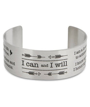 I can and I will Metal Stamped Bracelet